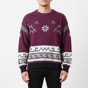 Vintage Tamaron Men's Grandpacore Pullover Crewneck Sweater Size Medium Multi